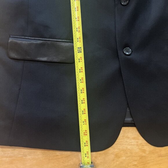 Men's Tuxedo Jacket Sz 54 Satin Collar&pockets 2 Button - Picture 6 of 12